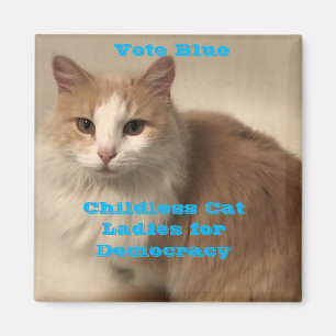 Vote Blue Childless Cat Ladies Magnet