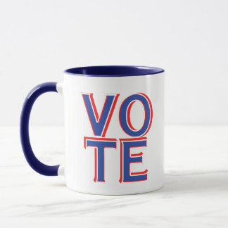 Vote Blue Coffee Mug Cup Elections Campaign