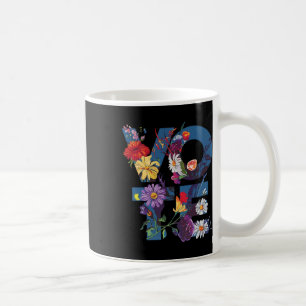 Vote Blue Floral Flower Democrat Kamala 2024 Coffee Mug