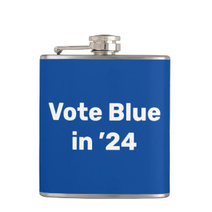 Vote Blue in 2024 Hip Flask