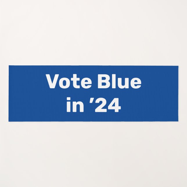 Vote Blue in 2024 Yoga Mat (Front (Horizontal))