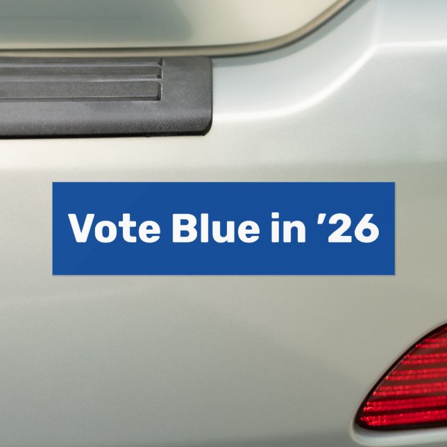 Vote Blue in 2026 Bumper Sticker (On Car)