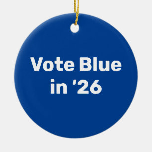 Vote Blue in 2026 Ceramic Tree Decoration