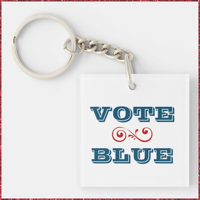 VOTE BLUE KeyChain (Creator Uploaded)