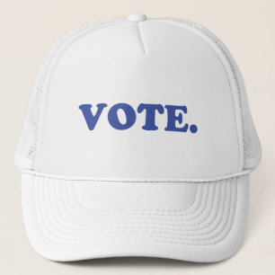 "vote" blue letters - trucker hat