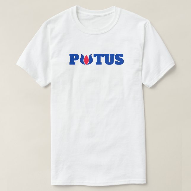 Vote Blue Lotus for POTUS Harris  T-Shirt (Design Front)