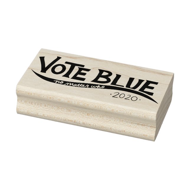 Vote blue no matter who 2020 rubber stamp (Stamp)