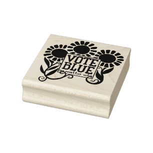 Vote blue no matter who 2020 rubber stamp