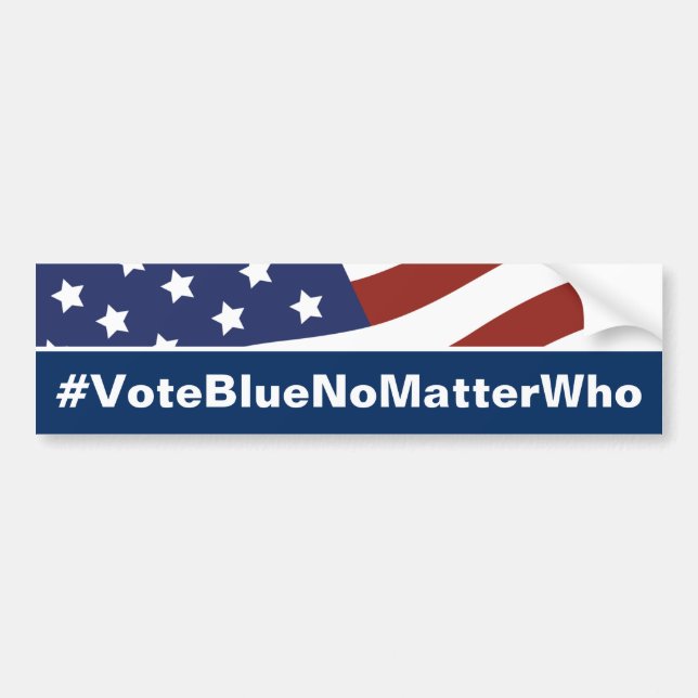 Vote Blue No Matter Who Bumper Sticker (Front)