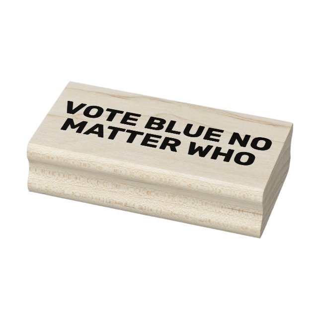 Vote Blue No Matter Who Custom Text Rubber Stamp (Stamp)