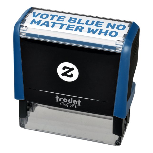 Vote Blue No Matter Who Custom Text Self-inking Stamp (Product)