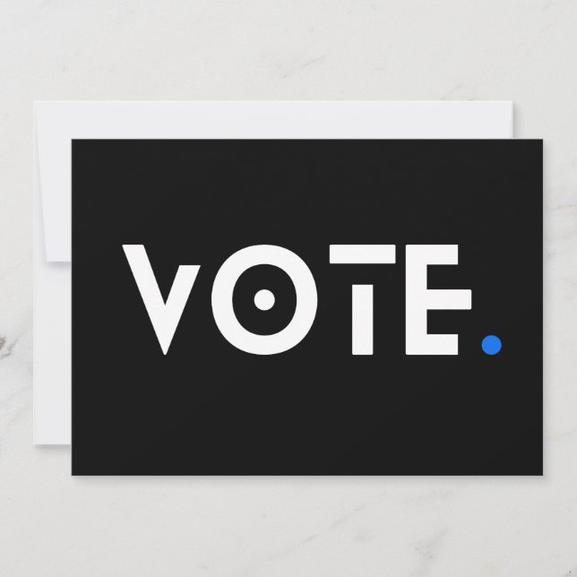 Vote Blue Period Invitation (Front)