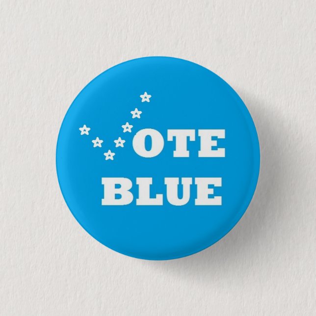 Vote Blue - Pin (Front)