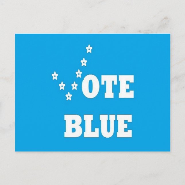 Vote Blue - Post Card (Front)