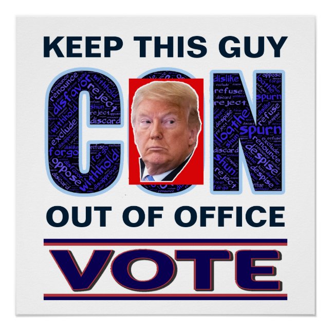 Vote Blue Resist 2024 Presidential Glossy Poster (Front)