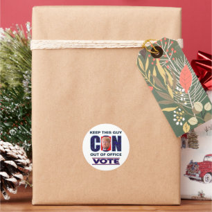 Vote Blue Resist 2024 Presidential Round Stickers