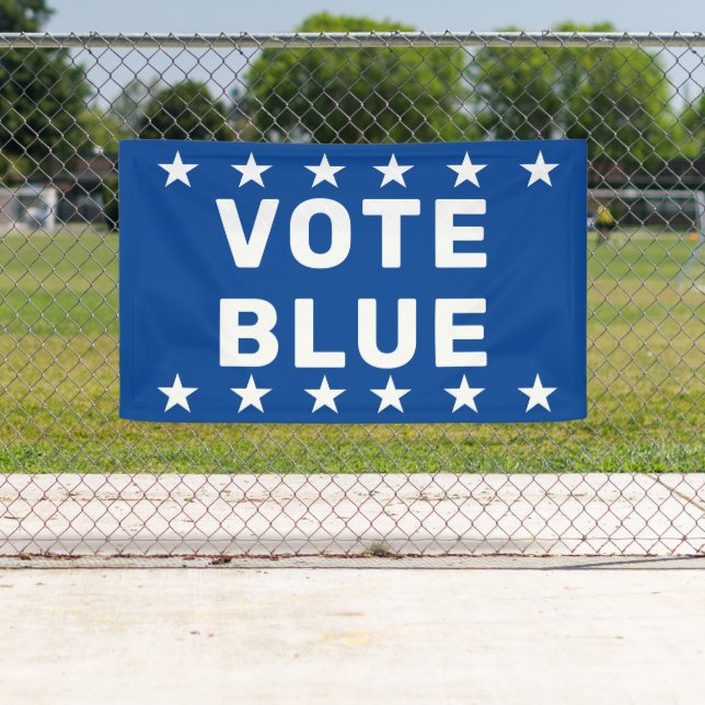 Vote Blue sign (Insitu)