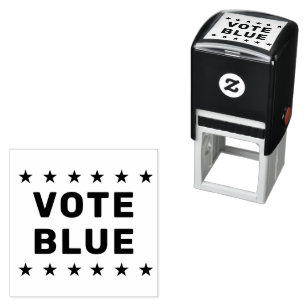 Vote Blue sign Self-inking Stamp