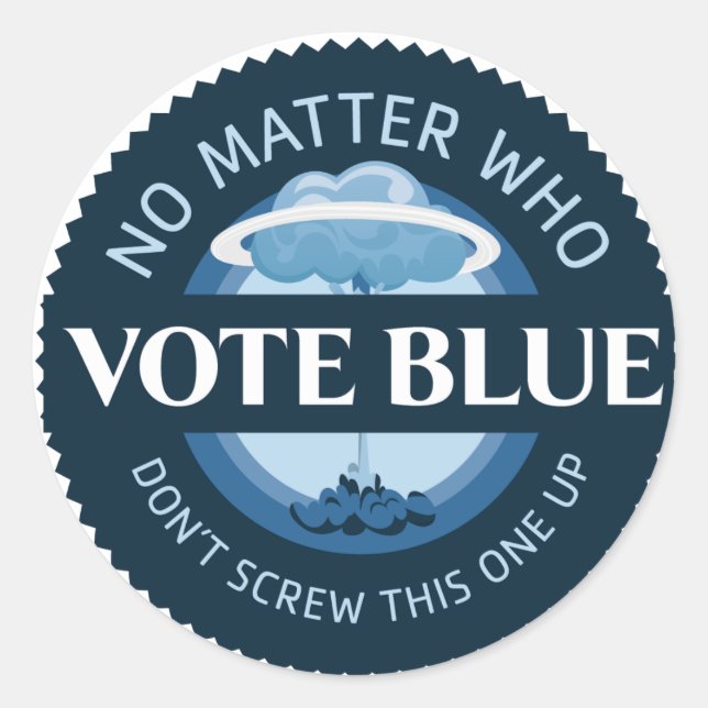 Vote Blue | Sticker | Envelope Seal (Front)