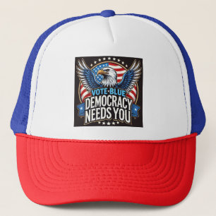 Vote Blue Trucker Hat