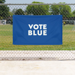 Vote Blue white blue modern bold typography Banner