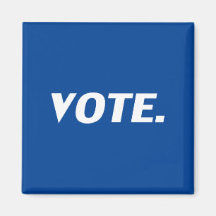 "vote" blue, white - magnet