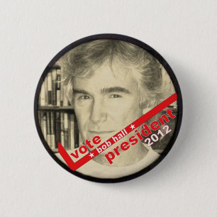 Vote Bob Hall President 2012 6 Cm Round Badge