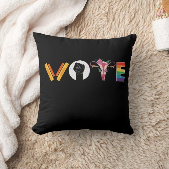 VOTE Books Uterus LGBT Support Cushion (Blanket)