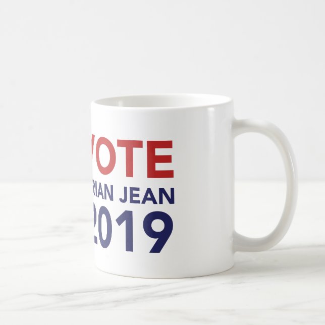 Vote Brian Jean Coffee Mug (Right)