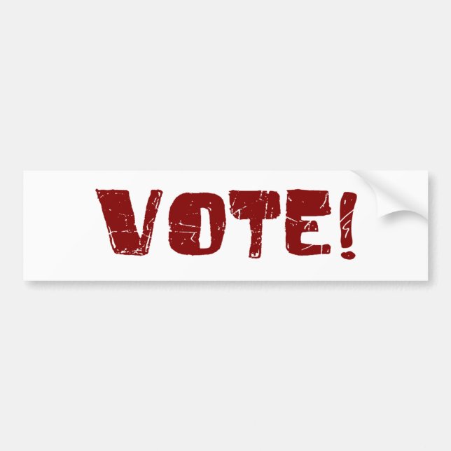 Vote Bumper Sticker (Front)