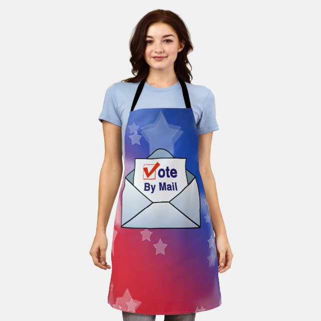 Vote By Mail All-Over Print Apron (Worn)