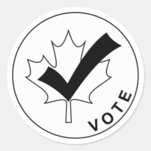 VOTE Canada Stickers - Black