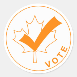 VOTE Canada Stickers - Orange