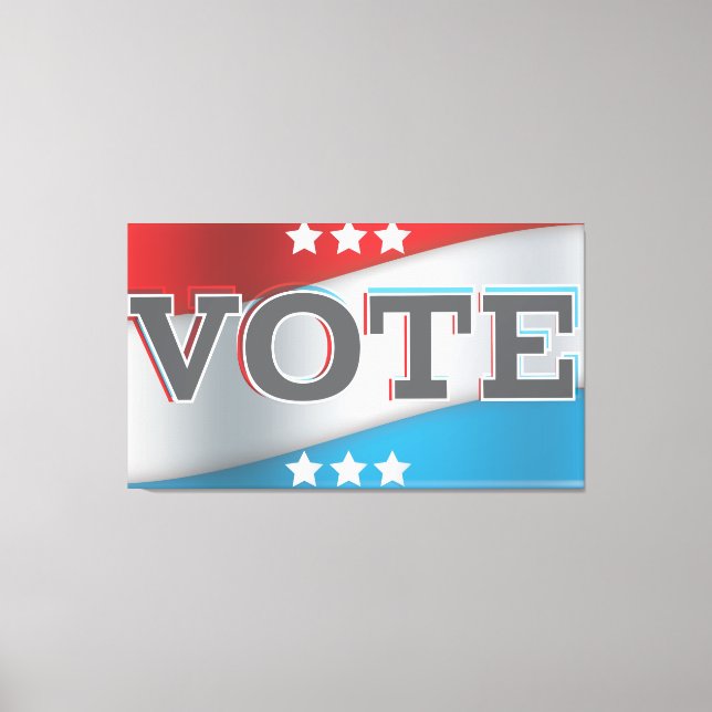 vote canvas print (Front)