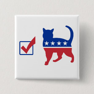 Vote Cat Pin
