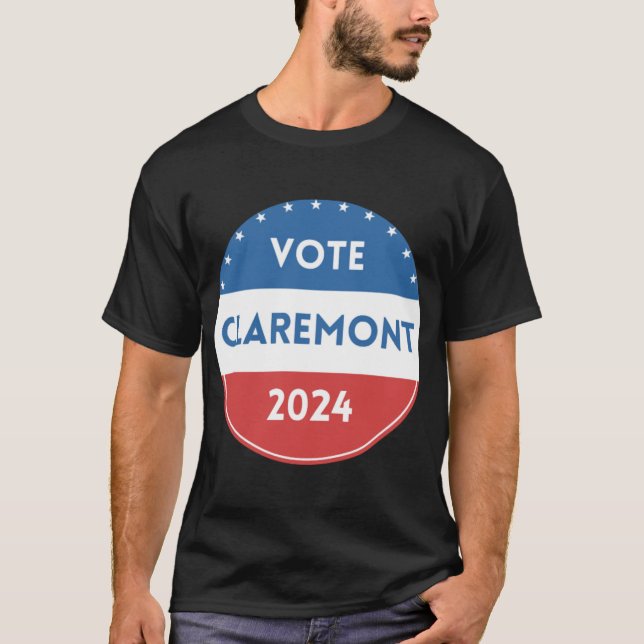 Vote Claremont 2024 T-Shirt (Front)