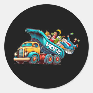 Vote classic round sticker