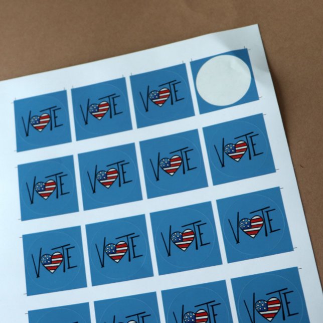 VOTE  CLASSIC ROUND STICKER (Creator Uploaded)