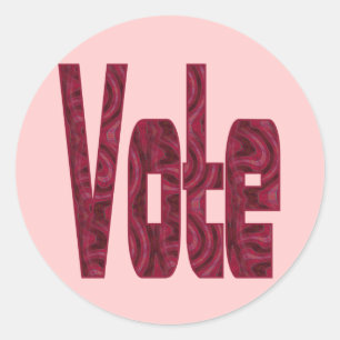 vote classic round sticker