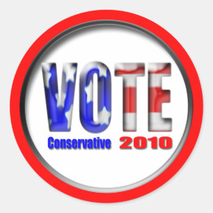 Vote Classic Round Sticker