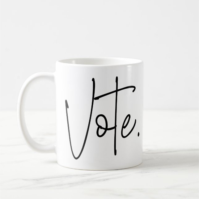 Vote. Coffee Mug (Left)