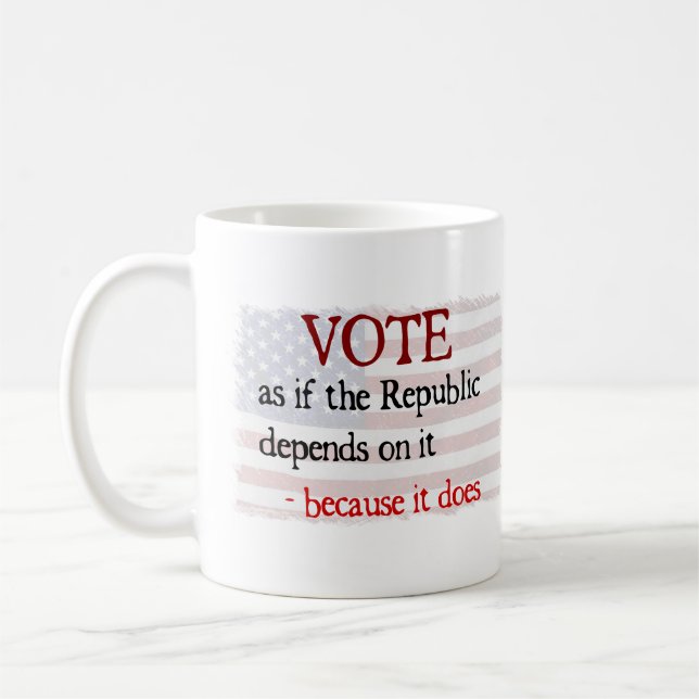 Vote Coffee Mug (Left)