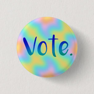 Vote. Colourful Button