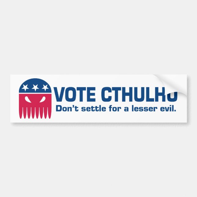 Vote Cthulhu Bumper Sticker (Front)