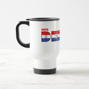 Vote Dekker 2010 Elections Red White and Blue Travel Mug
