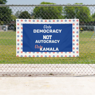 Vote Democracy Vote Kamala Banner