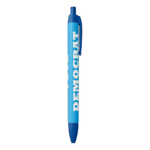 Vote Democrat - Blue Ink Pen