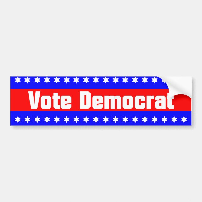 Vote Democrat Bumper Sticker (Front)