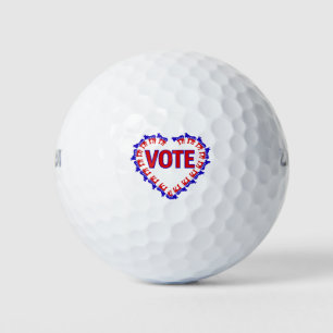 vote democrat donkey golf balls