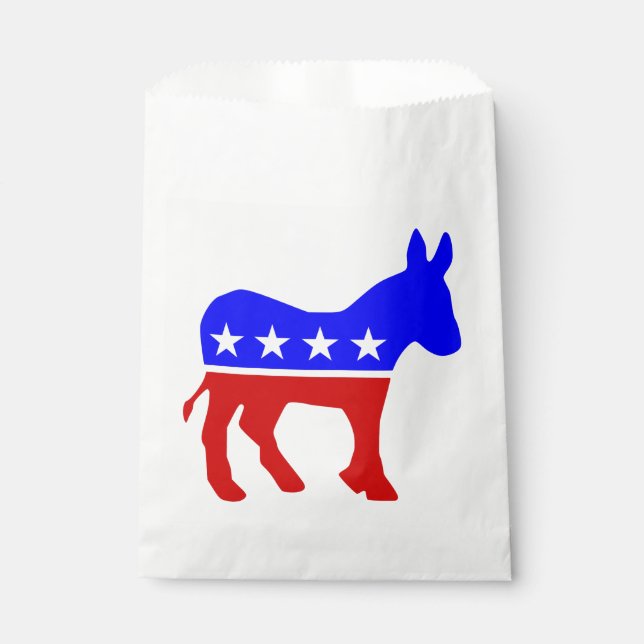  vote democrat donkey politics election favour bags (Front)